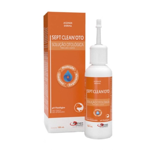 Solução Otológica Sept Clean Oto para Cães e Gatos 100ml