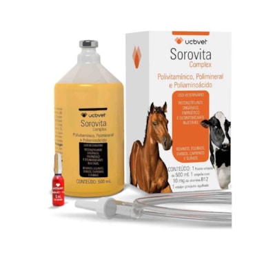 Soro Sorovita Complex UCBVET Uso Veterinário 500ml