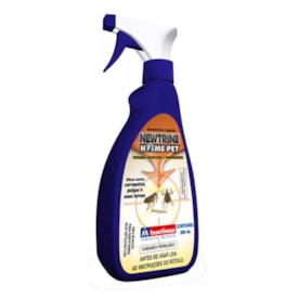 Spray Inseticida Newtrine Home Pet Contra Pulgas e Carrapatos para Ambientes Externos 500ml