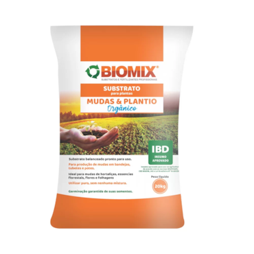Substrato Biomix para Plantas Mudas & Plantio Orgânico 20kg