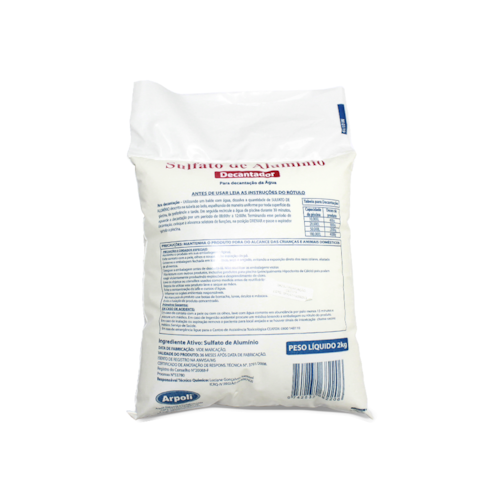 Sulfato de Alumínio Decantador Arpoli 2kg 