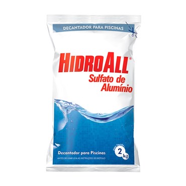 Sulfato de Alumínio Decantador para Piscina 2kg - Hidroall 