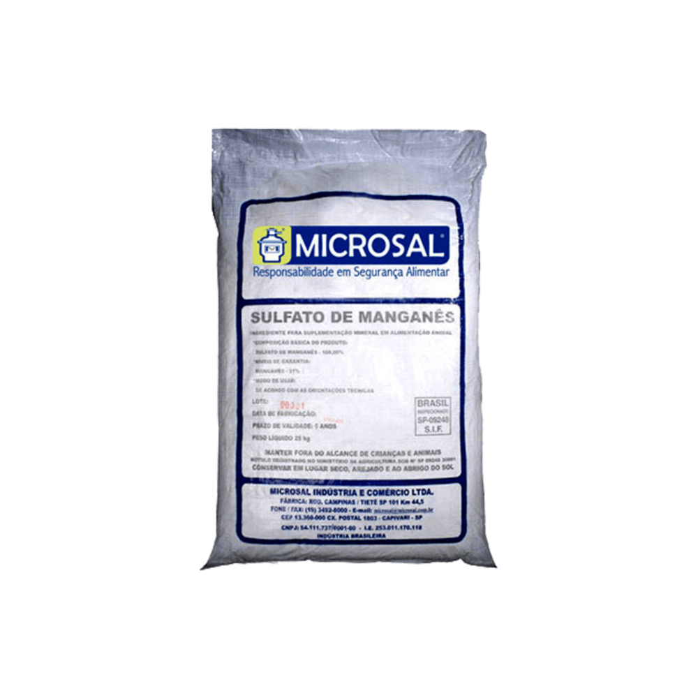 Sulfato de Manganês 31% - 25kg