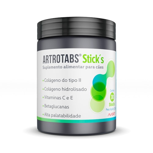 Suplemento Alimentar Avert Artrotabs Sticks Cães 30 Bastões