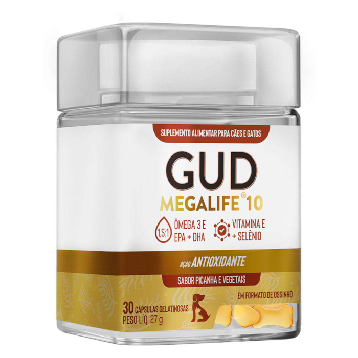 Suplemento Alimentar Gud Megalife 10 Omega 3 600mg