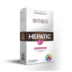 Suplemento Alimentar Nutrafases Hepatic para Cães Vetzam 20 Tabletes
