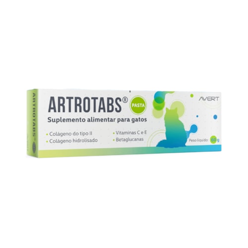 Suplemento Alimentar para Gatos Artrotabs em Pasta 60g