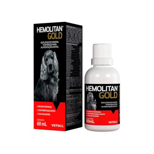 Suplemento Animal Hemolitan Gold Vetnil