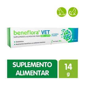 Suplemento Beneflora Vet Avert Simbiótico Cães e Gatos 14g
