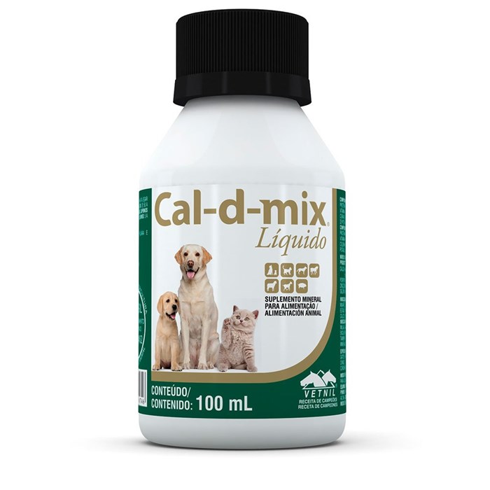Suplemento Cálcio Cal-D Mix Vetnil 100ml