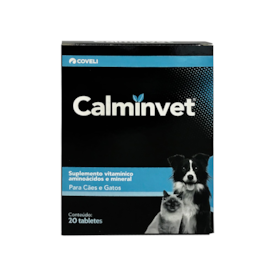 Suplemento Calminvet para Cães e Gatos 20 Comprimidos