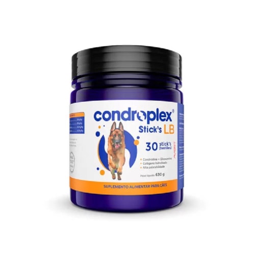 Suplemento Condroplex Stick's LB para Cães com 30 Unidades