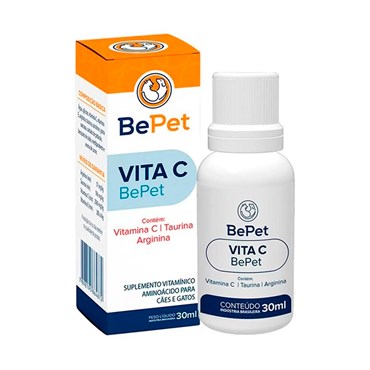 Suplemento de Vitamina C Bepet Vita C Cães e Gatos