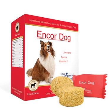 Suplemento Encor Dog Botupharma para Cães com 30 Tabletes