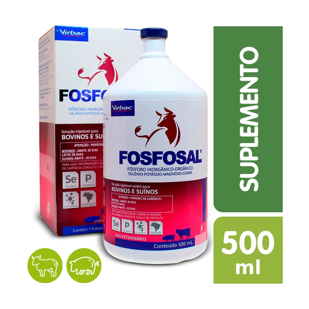 Fosfosal Suplemento Injetável Virbac 500ml