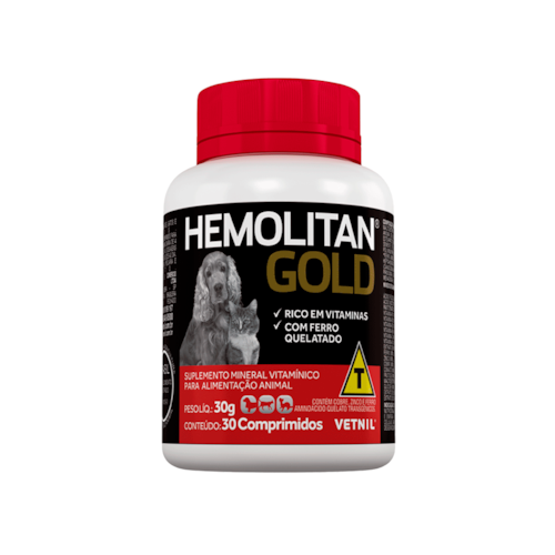 Suplemento Hemolitan Gold Vetnil 30g