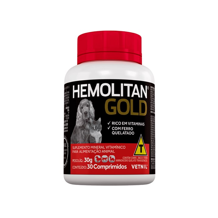 Suplemento Hemolitan Gold Vetnil 30g