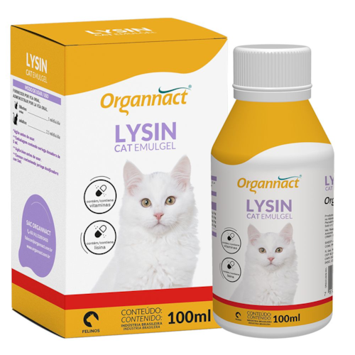 Suplemento Lysin Cat Organnact para Gatos 100ml