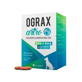 Suplemento Ograx Artro Avert para Cães 30 Cápsulas