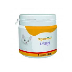 Suplemento Organnact Lysin Cat SF em Pó para Gatos 100g