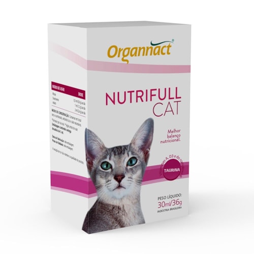 Suplemento Organnact Nutrifull Cat para Gatos 30ml