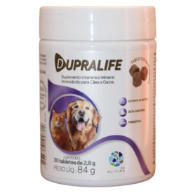 Suplemento para Cães e Gatos Dupralife Tabs 84g Alivira