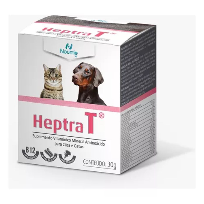 Suplemento para Cães e Gatos Heptrat 30g Alivira