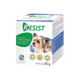 Suplemento para Cães e Gatos Resist 30g Alivira