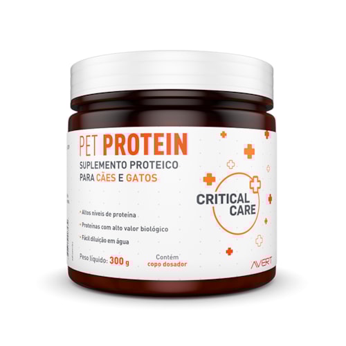 Suplemento Pet Protein em Pó para Cães e Gatos 300g Avert