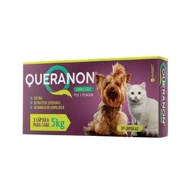 Suplemento Queranon Avert Pele e Pelagem para Cães até 15KG - 30 Comprimidos