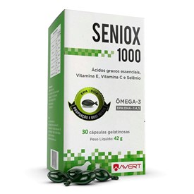 Suplemento Seniox Avert para Cães e Gatos 1000 mg 30 Cápsulas