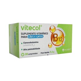 Suplemento Vita para Cães e Gatos Vitecol 30cp - Avert