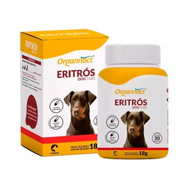Suplemento Vitamínico Aminoácido para Cães Organnact Eritrós 18 g
