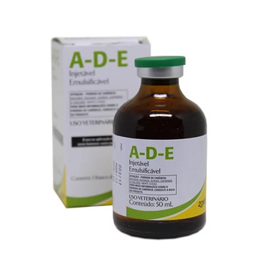 Suplemento Vitamínico Emulsificável A-D-E Zoetis Injetável Uso Veterinário