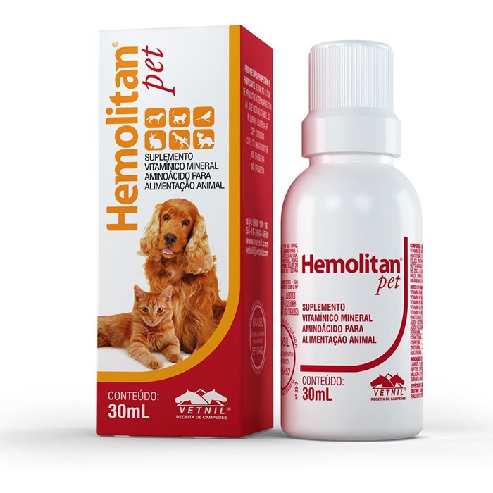 Suplemento Vitamínico Hemolitam Pet Vetnil