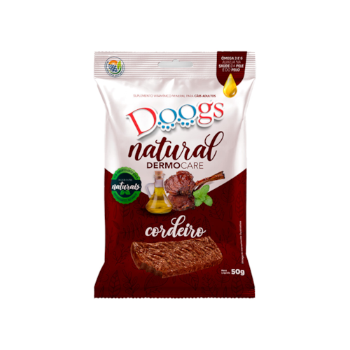 Suplemento Vitamínico Mineral Sabor Cordeiro Dermo Care 50g - Doogs