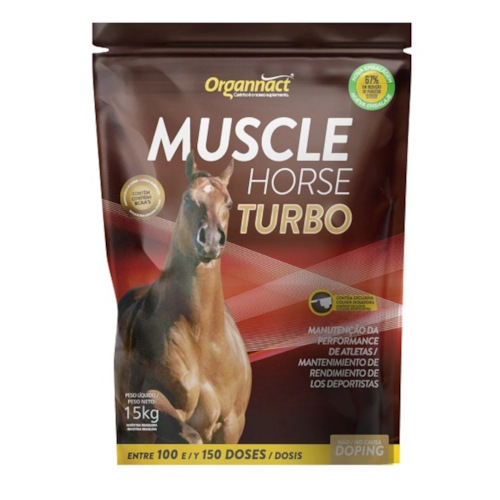 Suplemento Vitamínico Muscle Horse Turbo 15 Kg - Box Pouch Refil
