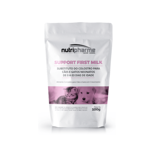 Support First Milk Substituto do Colostro para Cães e Gatos Neonatos de 0 a 3 Dias de Idade - Nutripharme