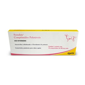 Synulox Comprimidos Palatáveis 250 mg