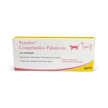 Synulox Comprimidos Palatáveis 50 mg