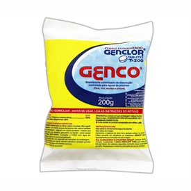 Tabletes de Cloro Estabilizado Genco Genclor T-200 para Piscina 200 g