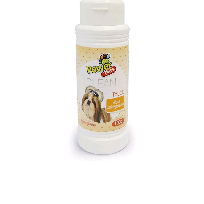 Talco Hipoalergênico para Cães 100g - Powerpets