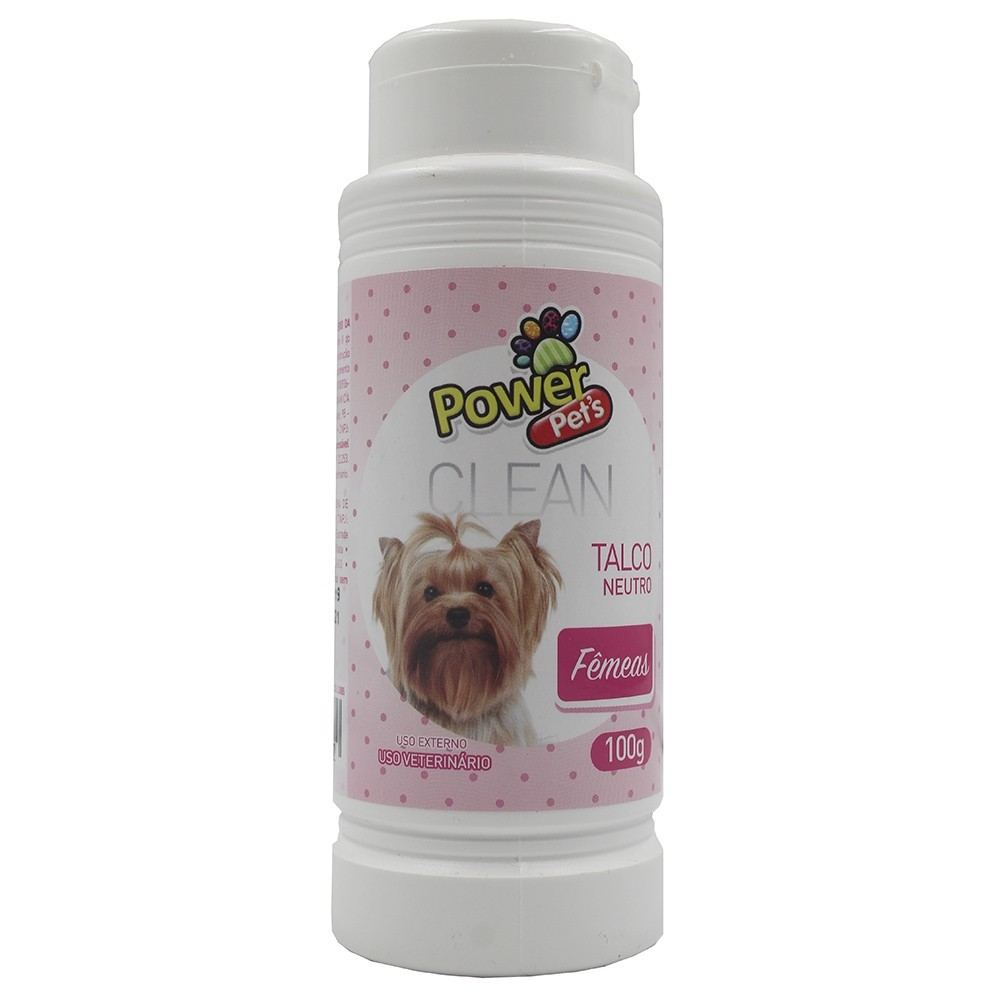 Talco para Cães Fêmeas 100g - Powerpets