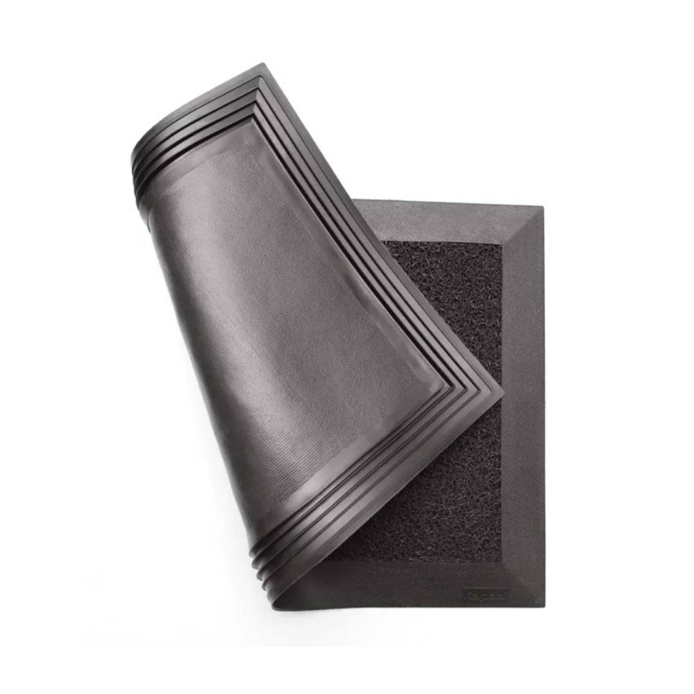 Tapete Sanitizante Preto Dr. Bactéria Borda 5Cm - Kapazi