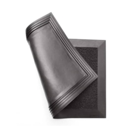 Tapete Sanitizante Preto Dr. Bactéria Borda 5Cm - Kapazi