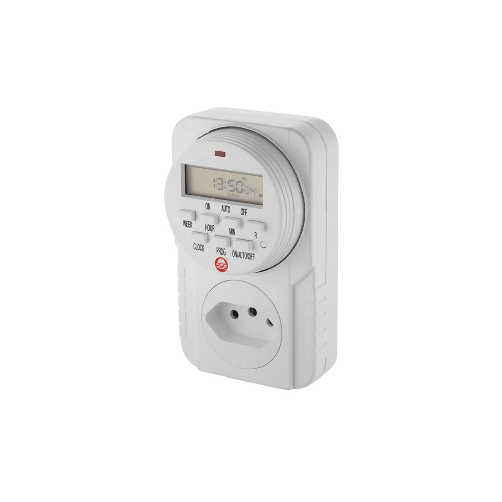 Timer Digital Temporizador para Tomada Bivolt 10A - Liege