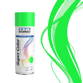 Tinta em Spray Verde Fluorescente 350ml - Tekbond