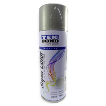 Tinta Spray Alumínio Alta Temperatura Tekbond 350ml 23261006900