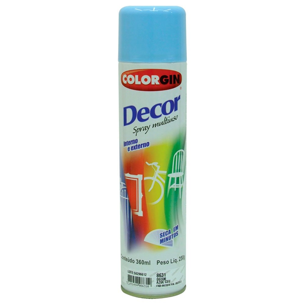 Tinta Spray Decor cor Azul Céu 360ml
