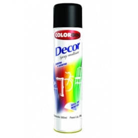 Tinta Spray Decor cor Preto fosco 360ml